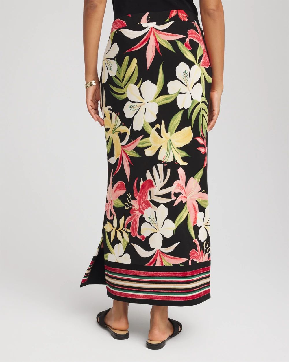 Travelers™ Tropical-Lily Midi Skirt | Chico's